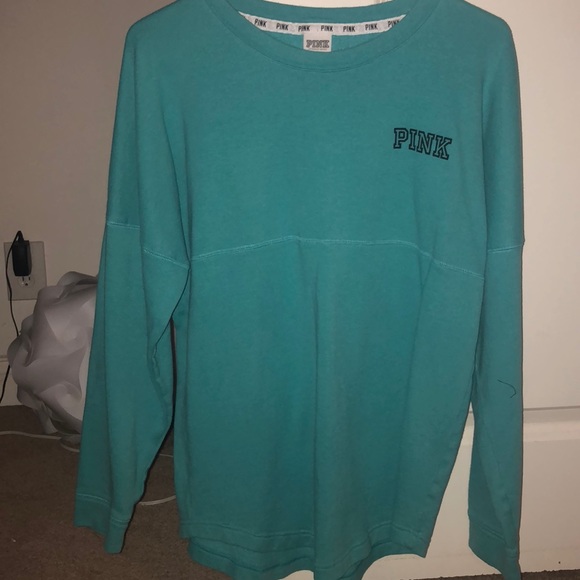 PINK Victoria's Secret Sweaters - Teal blue PINK sweater